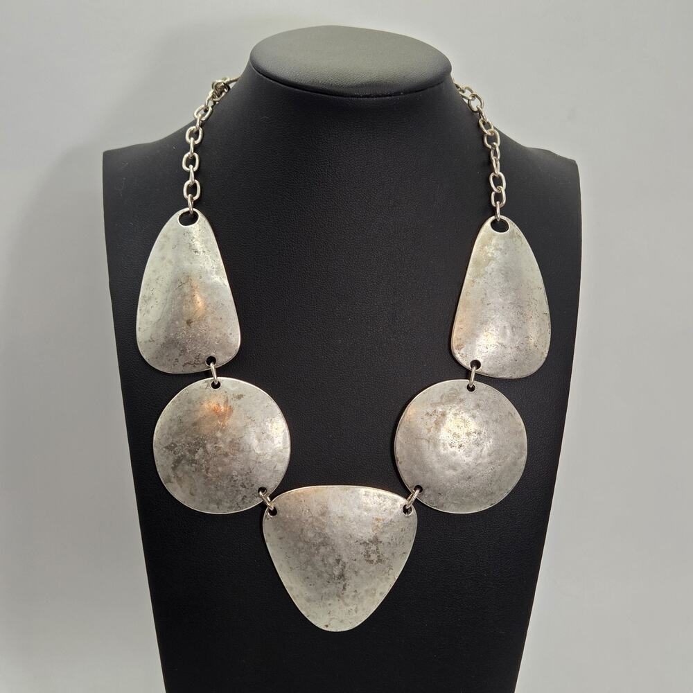 Artisan Necklace Chunky Geometric Statement Collar Brutalist Desponia Designer